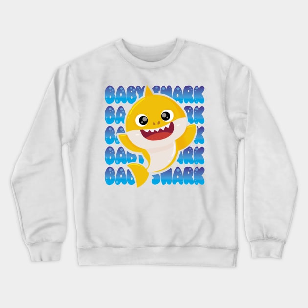 Baby Shark Crewneck Sweatshirt by Artsyvoura